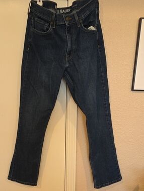 Eddie Bauer Men's Straight-Leg Jeans in Dark Indigo 34 X 30